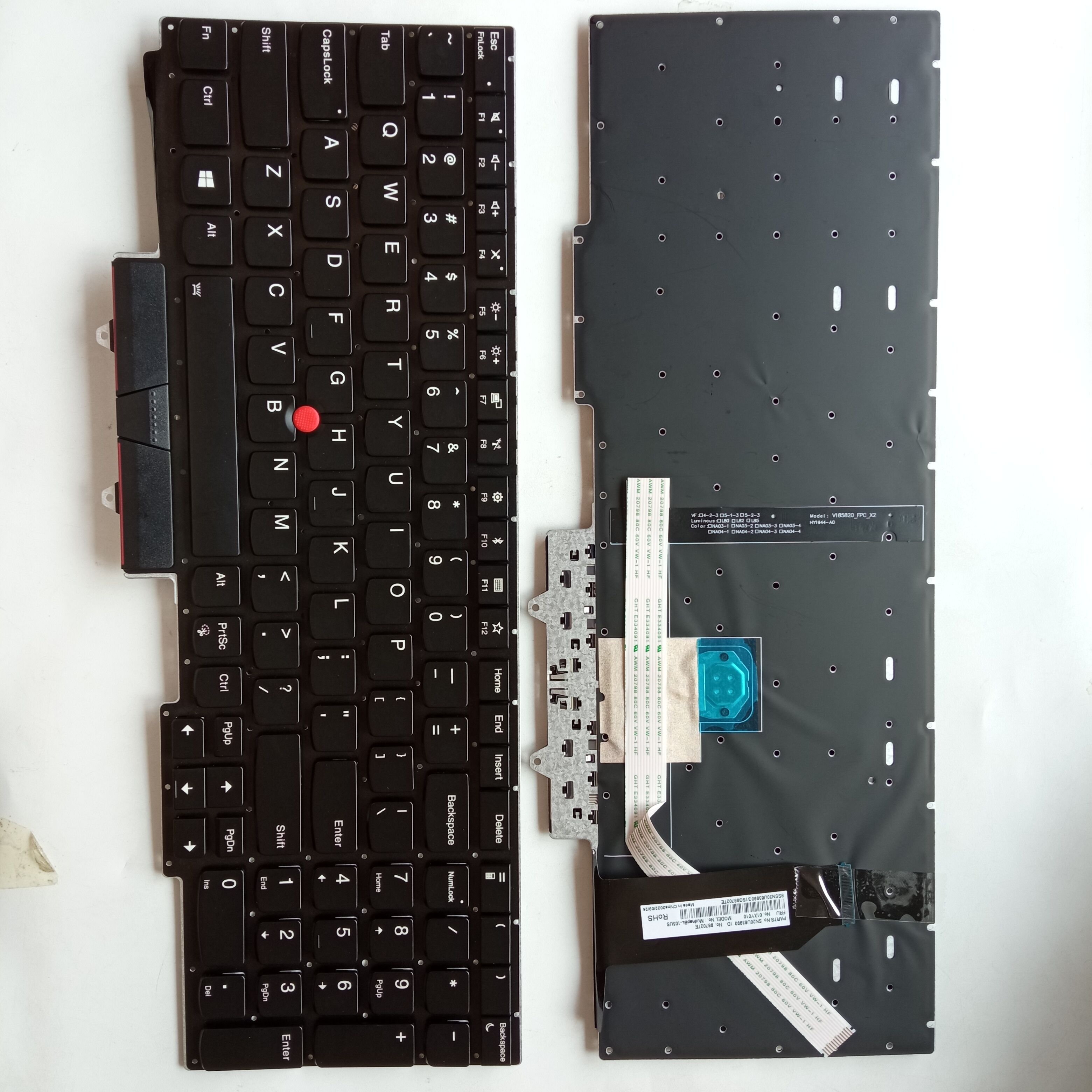 Picture of New Replacement Laptop Keyboard For IBM E15 Generation/E15 GEN1 BLACK With Point Backlit (OEM) US Layout